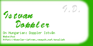 istvan doppler business card